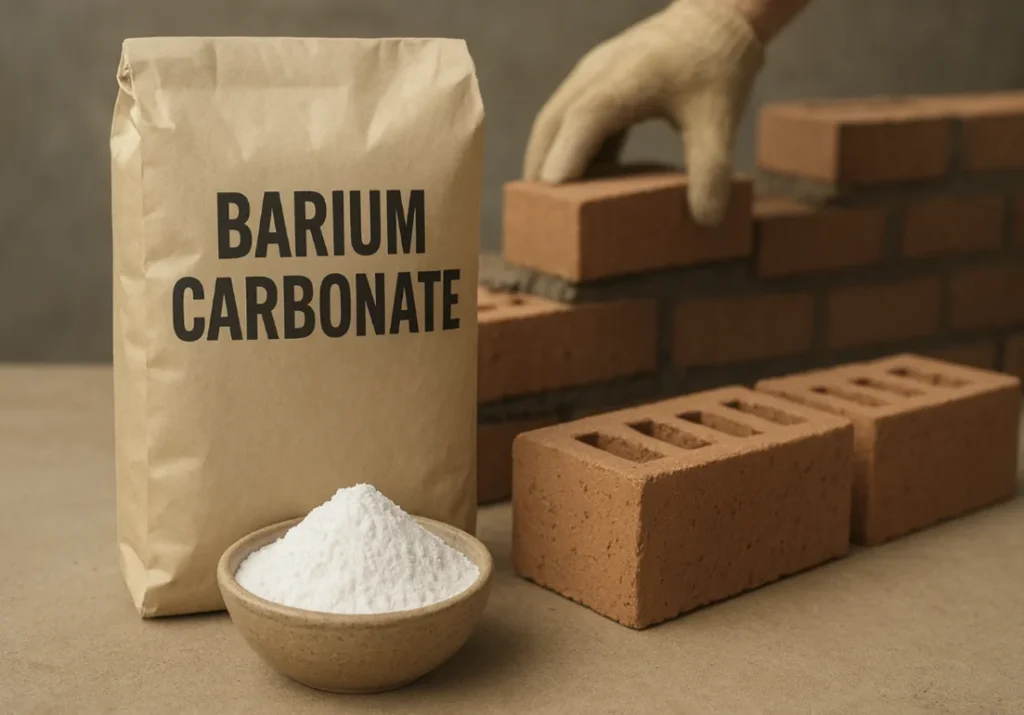 مصرف کربنات باریم در تولید آجر